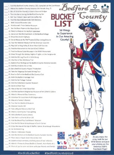 Bedford County Chamber of Commerce urges exploration for Fourth of July